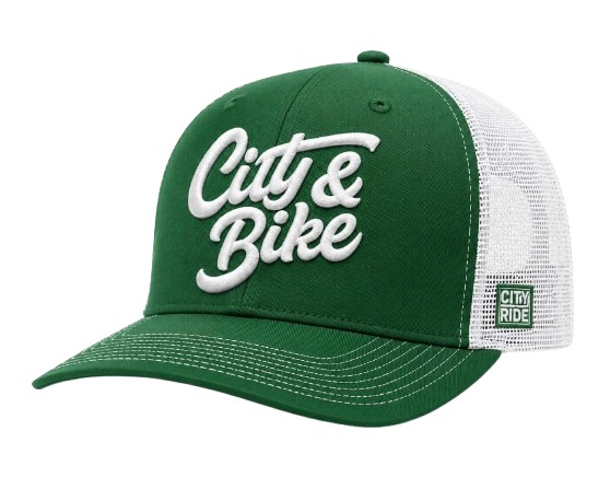 City Ride green City & Bike cap